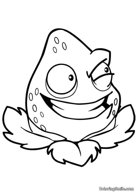 Explode-O-Orzech z Roślin kontra Zombiaki - Kolorowanka