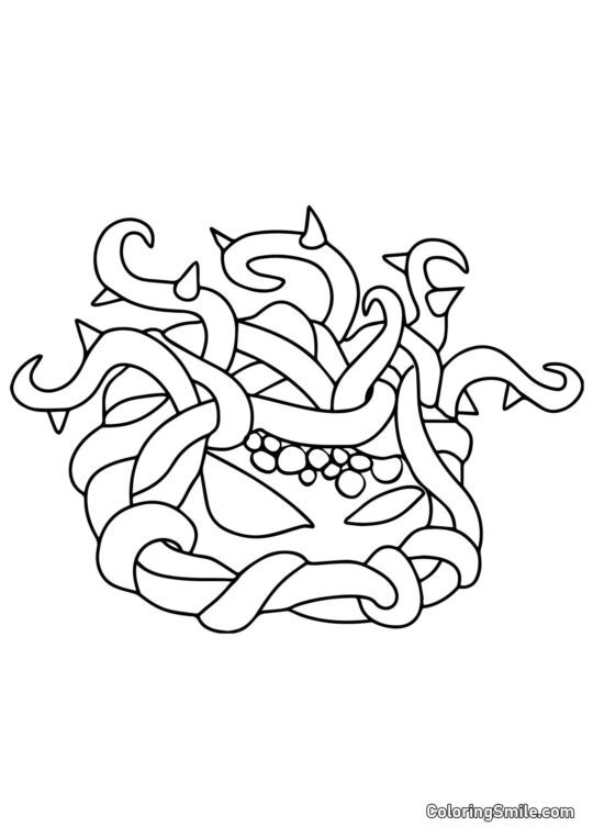 Kelp Splątany z Roślin kontra Zombiaki - Kolorowanka