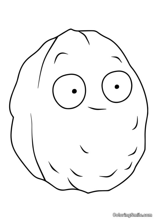 Orzech-Ściana z Roślin kontra Zombiaki - Kolorowanka