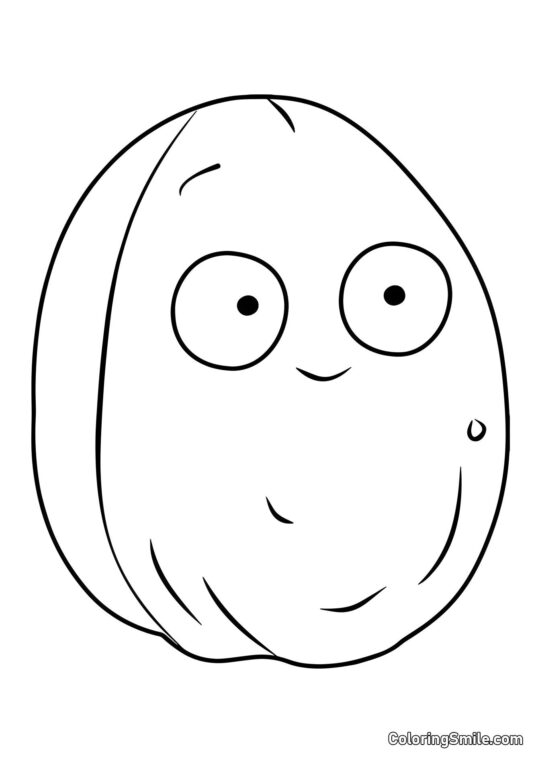 Explodo-orzech z Roślin kontra Zombiaki - Kolorowanka