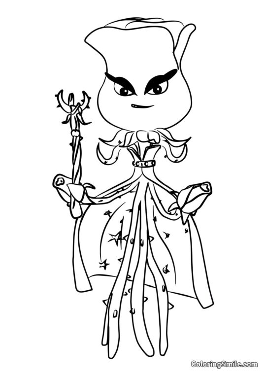 Róża z Roślin kontra Zombiaki - Kolorowanka