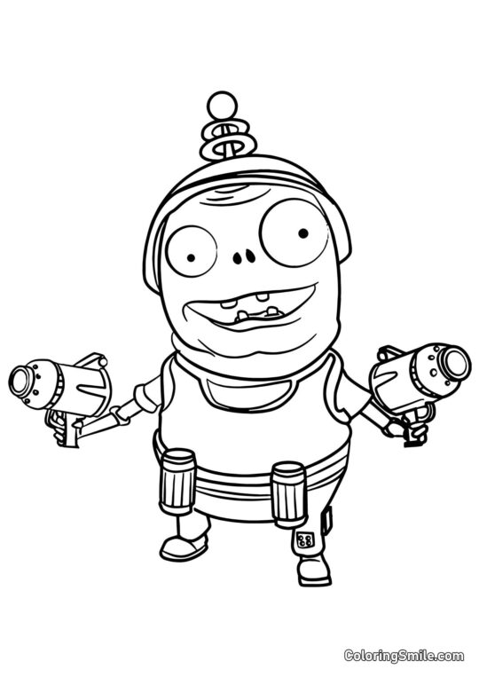 Diabeł z Roślin kontra Zombiaki - Kolorowanka