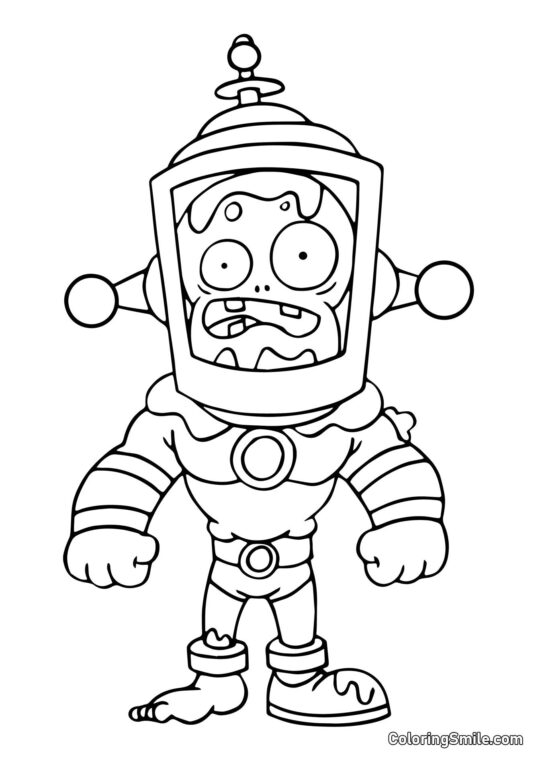 Zombie Toksyczny Mózg - Kolorowanka