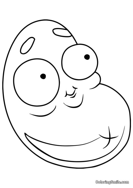 Fasola Kofeinowa z Roślin kontra Zombiaki - Kolorowanka