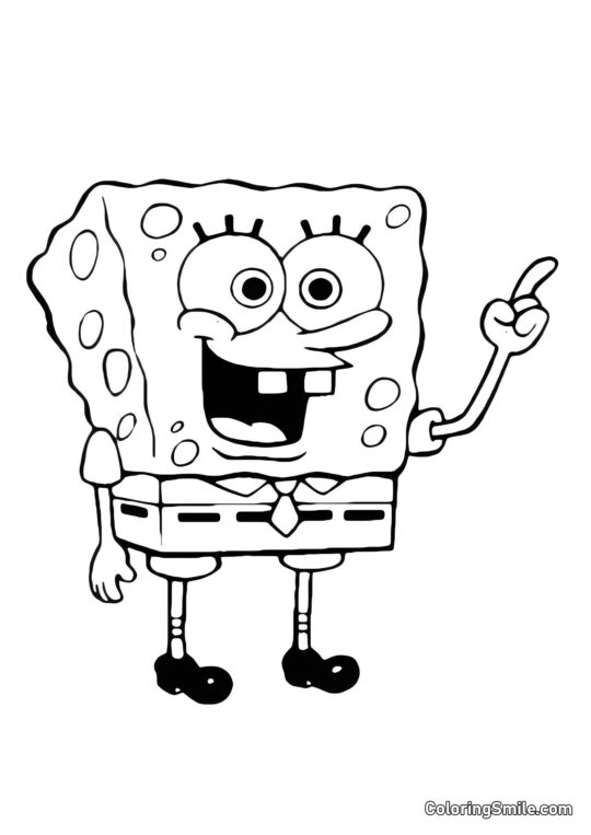 Wow, SpongeBob - Kolorowanka