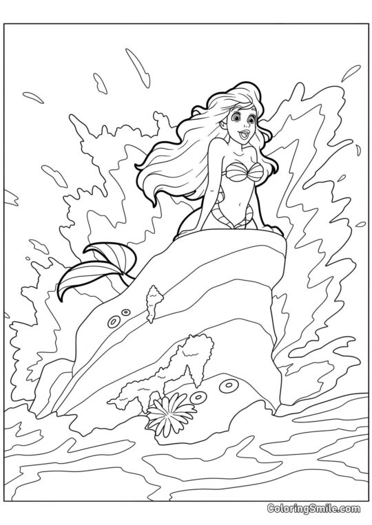 Piosenka syreny - Kolorowanka