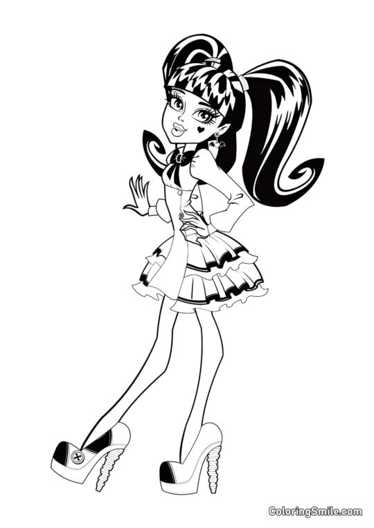 13 Życzeń Draculaura - Kolorowanka