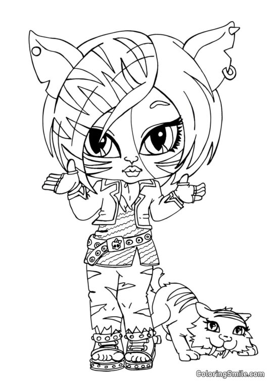 Mała Toralei Stripe - Kolorowanka