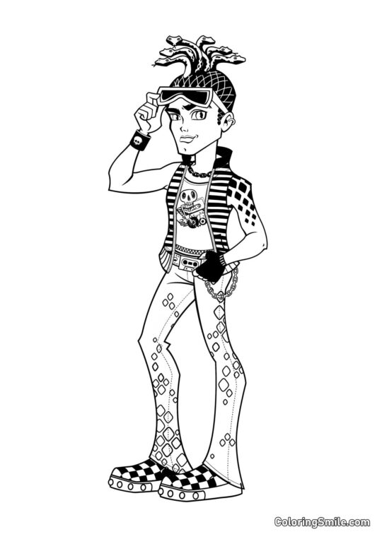 Deuce Gorgon, syn Meduzy - Kolorowanka