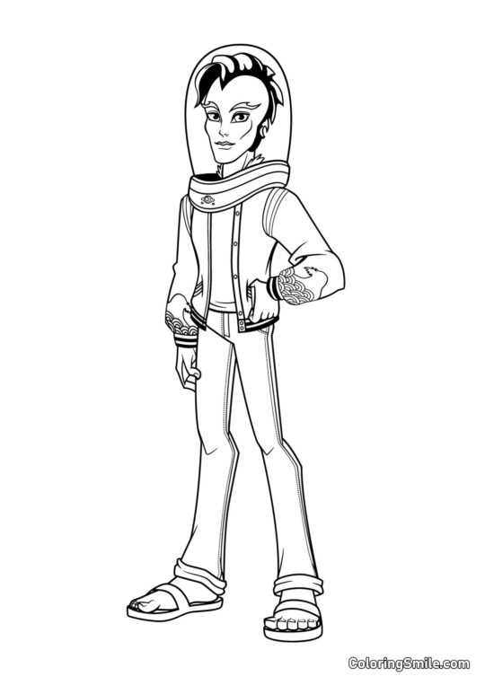 Syn Potwora Rzecznego - Kolorowanka