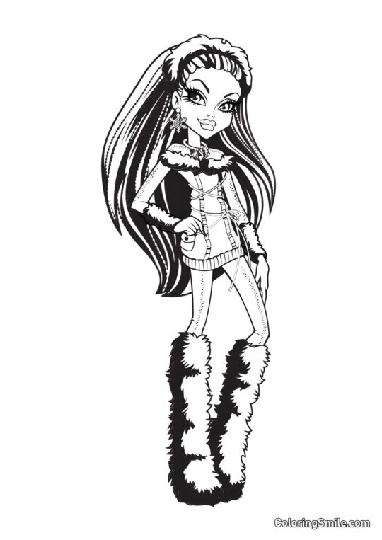 Abbey Bominable z Monster High - Kolorowanka