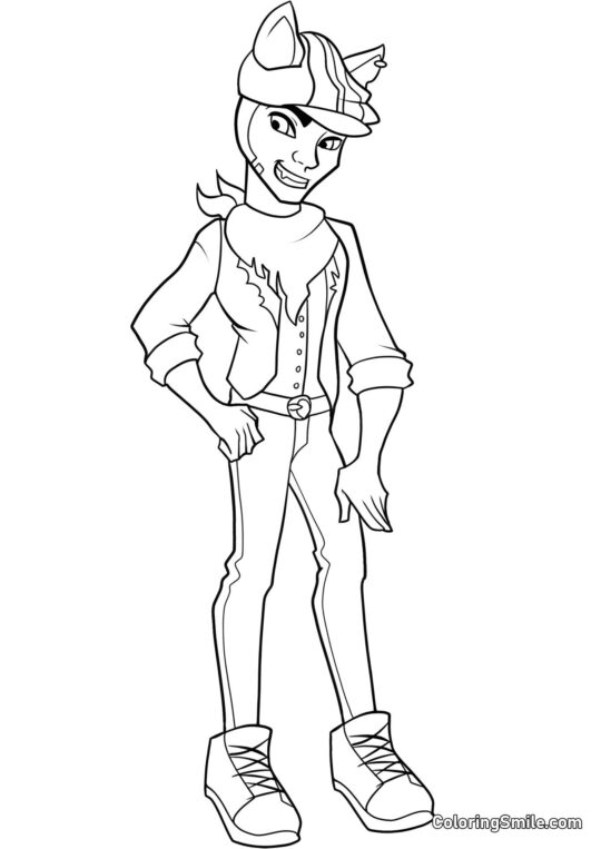 Monster High Clawd Wolf - Kolorowanka