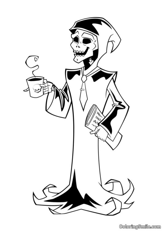 Pan Śmierć - Kolorowanka