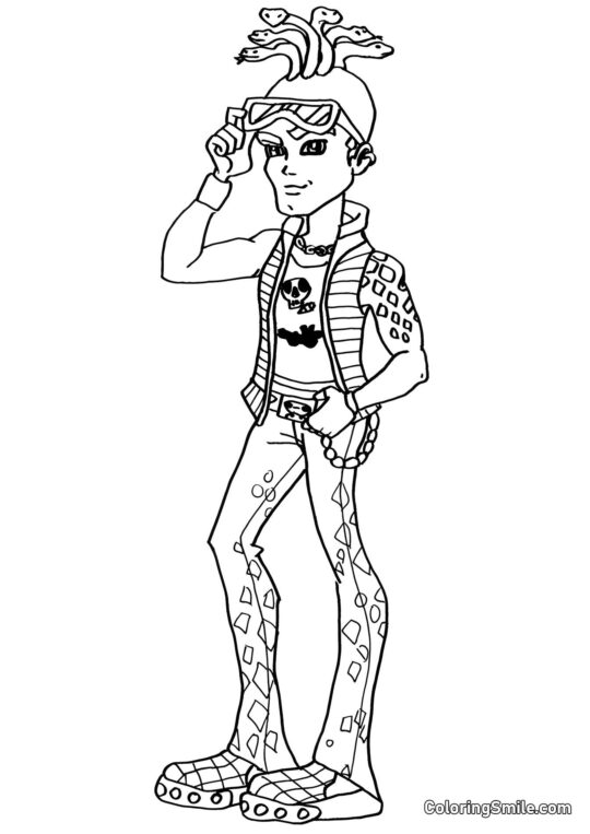 Monster High Deuce Gorgon - Kolorowanka