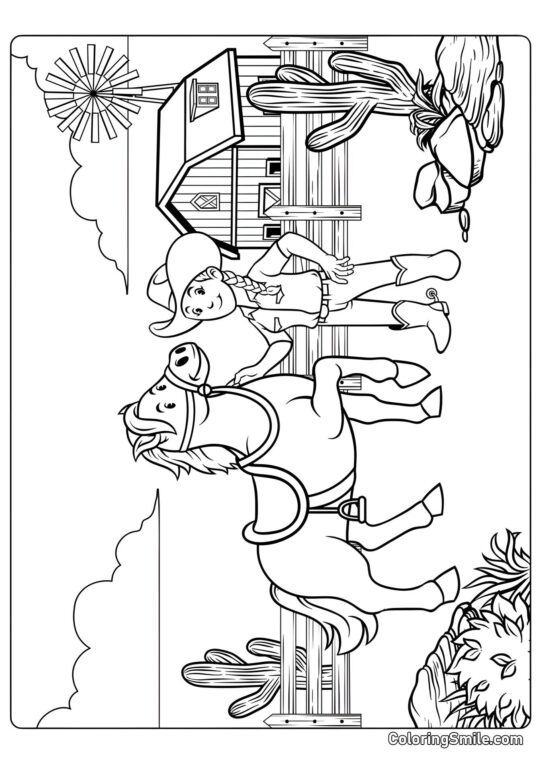 Dziki Zachód - Kolorowanka