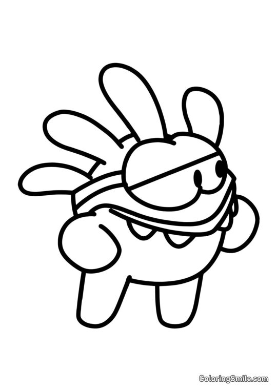 Om Nom Superbohater - Kolorowanka