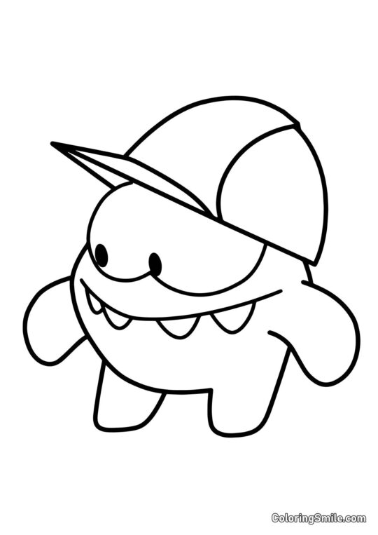 Om Nom Budowniczy - Kolorowanka