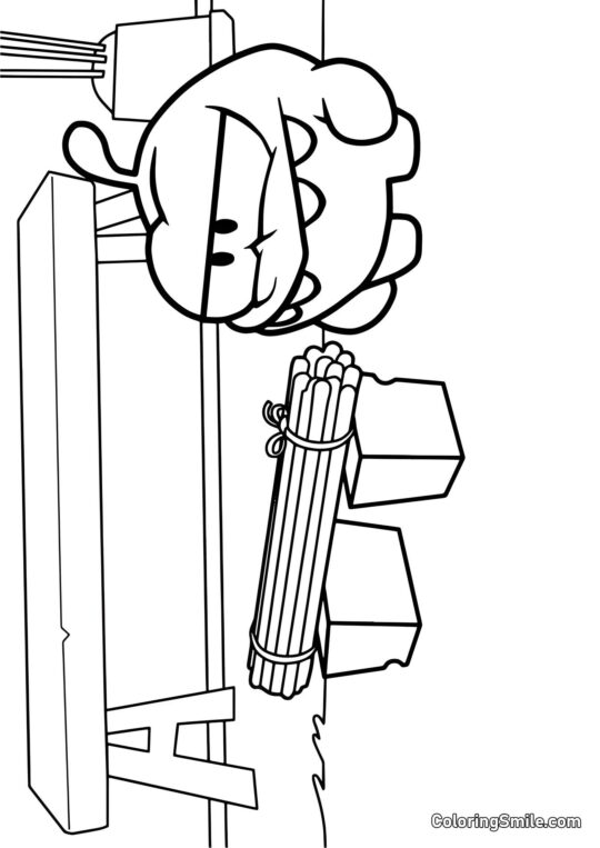 Om Nom Uczy Kung Fu - Kolorowanka