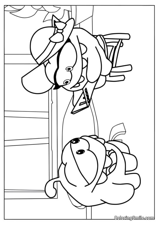 Om Nom Kelner - Kolorowanka