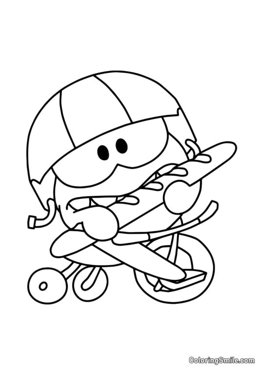 Om Nom z Bagietką - Kolorowanka