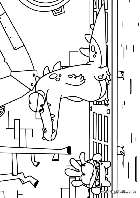 Super Nom i Krokodyl - Kolorowanka