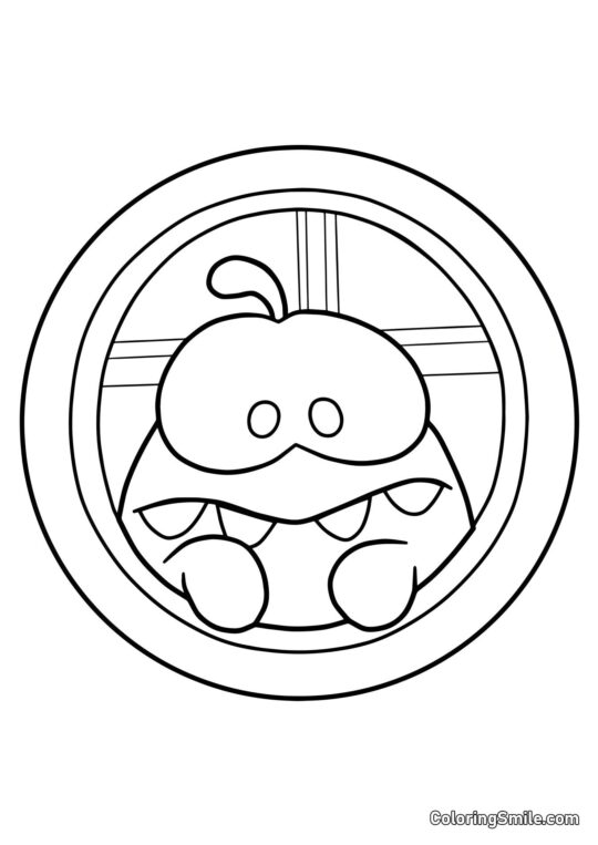 Om Nom w Iluminatorze - Kolorowanka