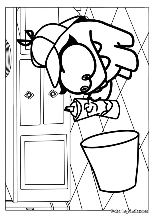 Om Nom Detektyw - Kolorowanka