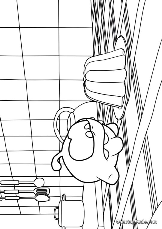 Om Nom i Galaretka - Kolorowanka