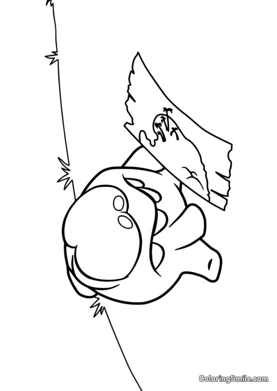 Om Nom i Mapa Skarbu - Kolorowanka