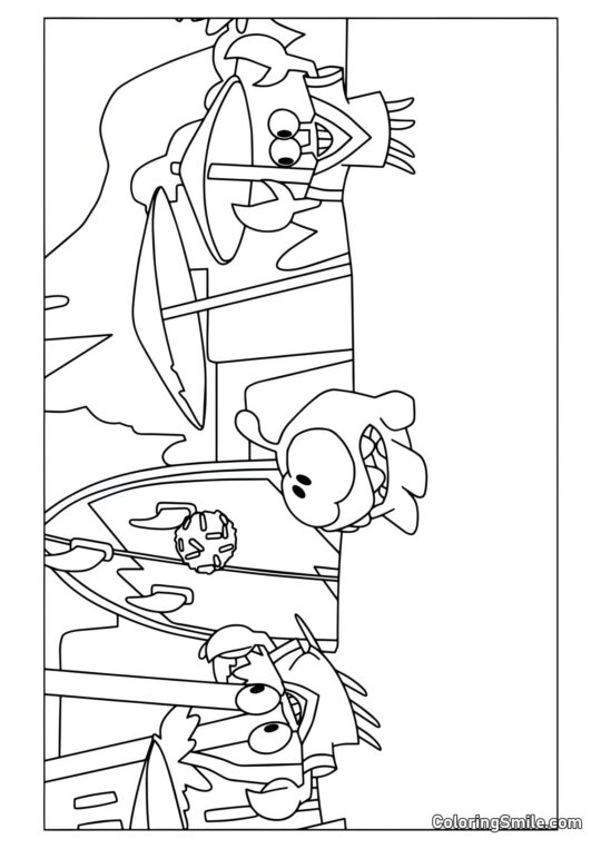 Om Nom z Krabami - Kolorowanka