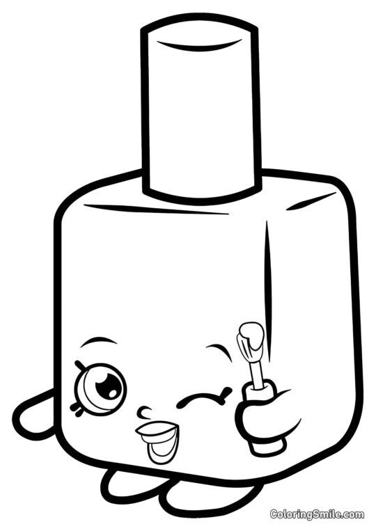 Shopkins Polly Lakier - Kolorowanka