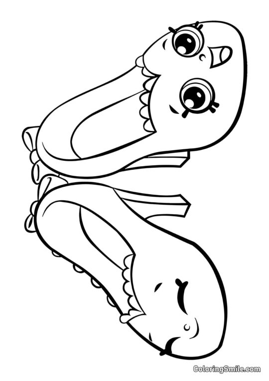 Shopkins Buty - Kolorowanka