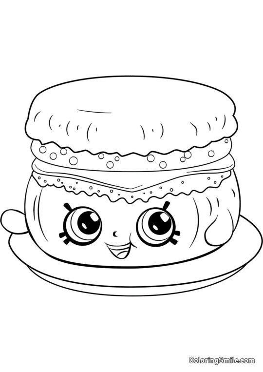 Shopkins Muffin Śniadaniowy Barbie - Kolorowanka