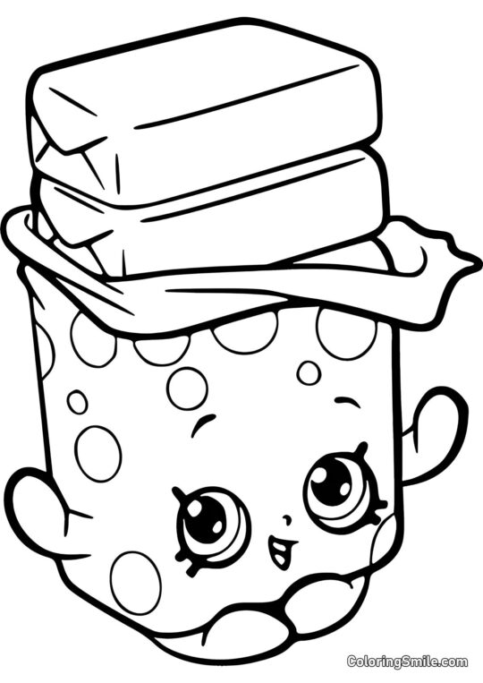 Shopkins Guma do Żucia Bobby - Kolorowanka
