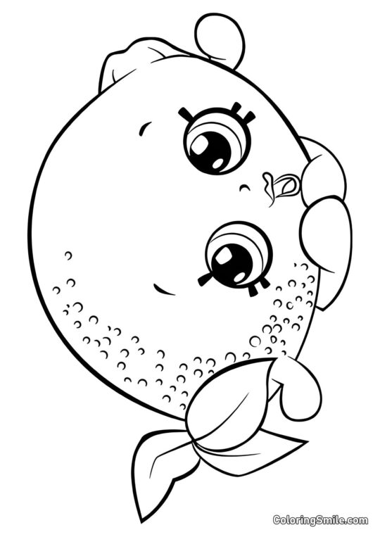Shopkins Cytryna - Kolorowanka