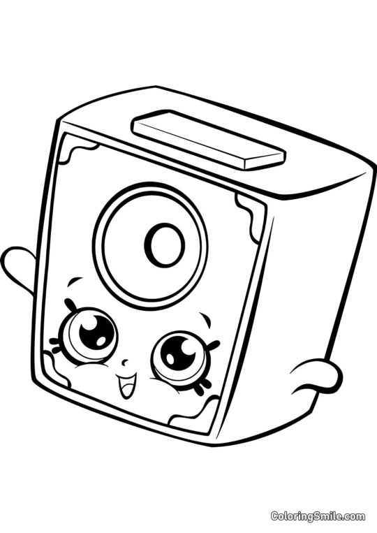 Shopkins Mały Głośnik - Kolorowanka