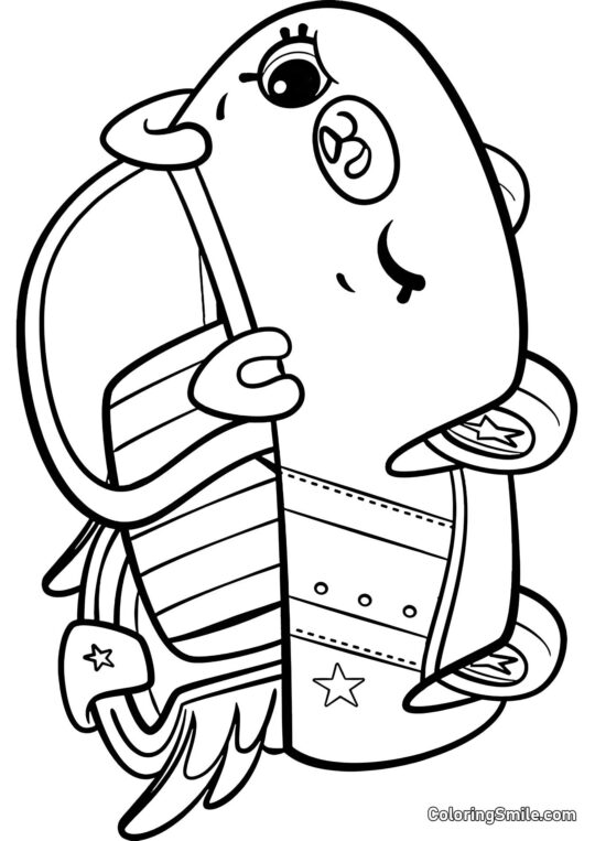 Shopkins Samochód Gwiazda - Kolorowanka