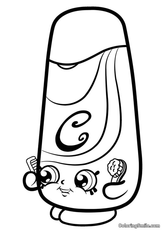 Shopkins Jedwabne Lody - Kolorowanka