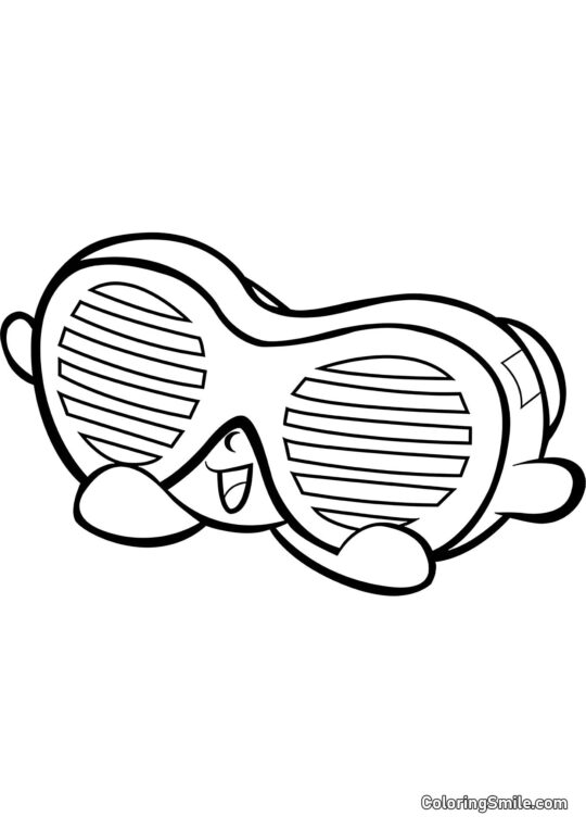 Shopkins Okulary na Przyjęcie - Kolorowanka