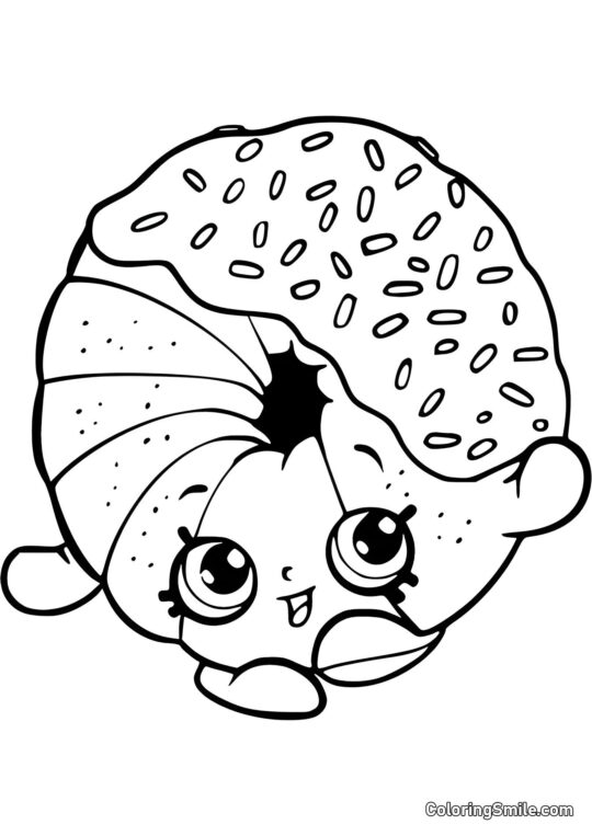 Shopkins Donut - Kolorowanka