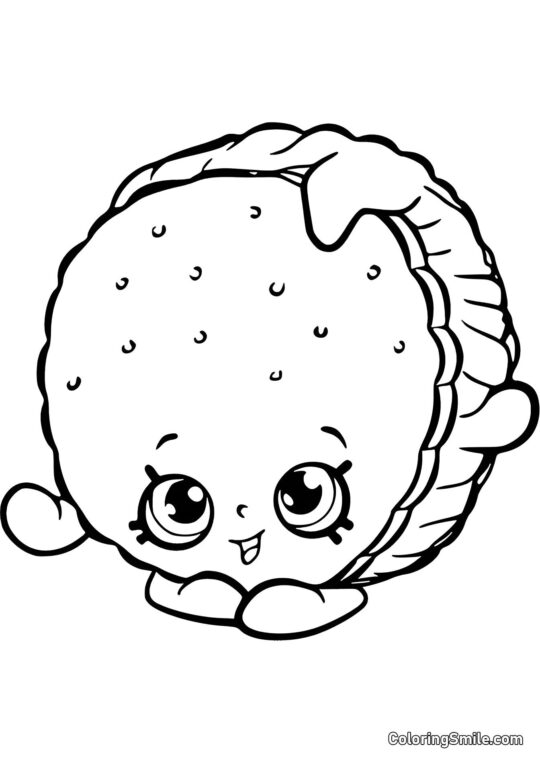 Shopkins Kanapka - Kolorowanka