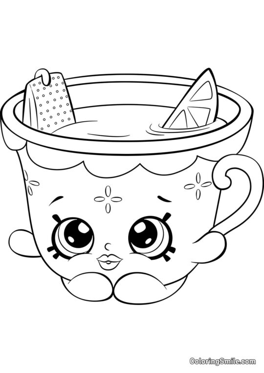 Shopkins Herbata Miodowa i Cytrynowa - Kolorowanka