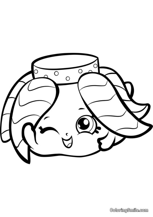 Shopkins Spódniczka Wróżki Fiona - Kolorowanka