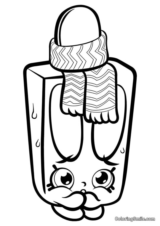 Shopkins Lody Icy Popsi - Kolorowanka