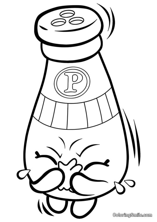 Shopkins Pieprz - Kolorowanka