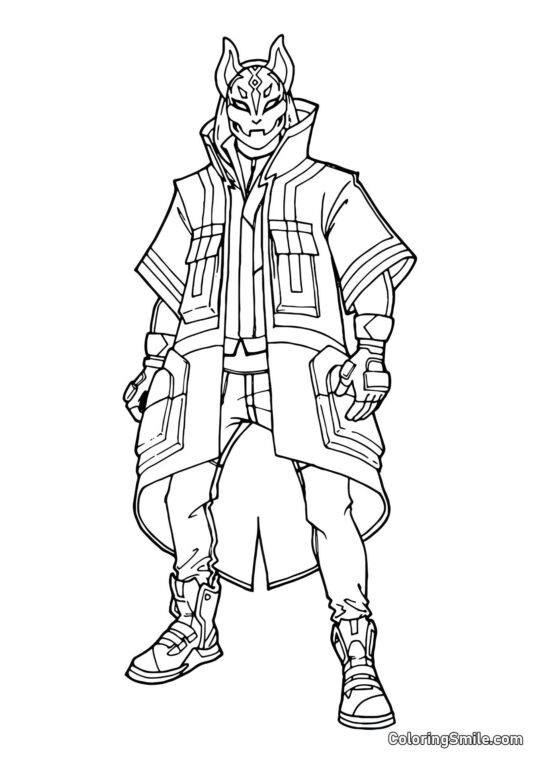 Fortnite Ronin - Kolorowanka