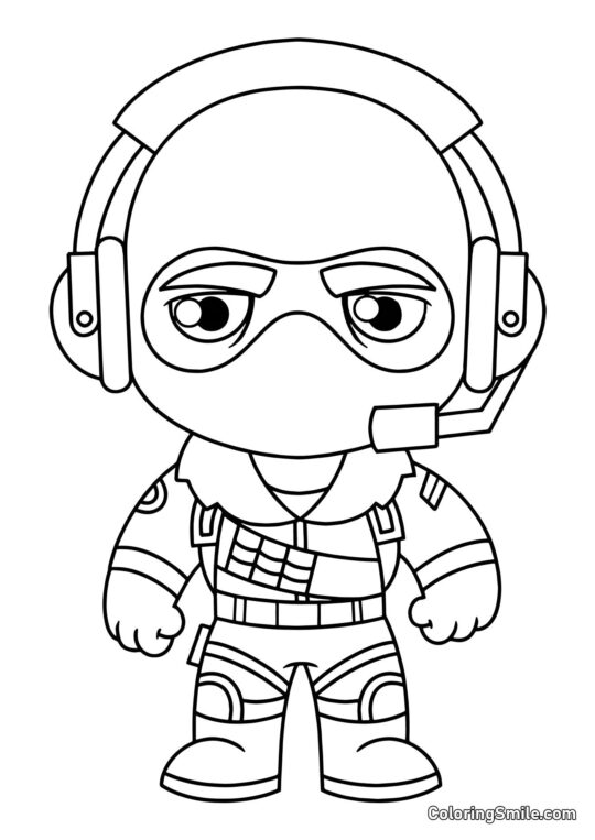 Fortnite Chibi Raptor - Kolorowanka