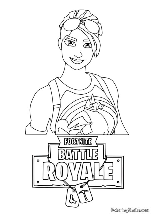 Fortnite Brite Bomber - Kolorowanka