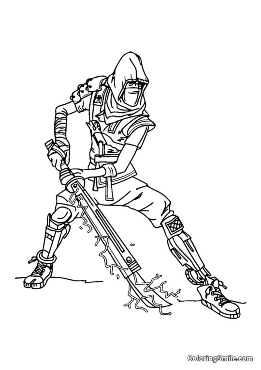 Fortnite Stealth Shuriken - Kolorowanka