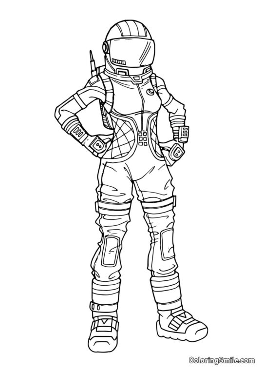 Fortnite Ciemny Podróżnik - Kolorowanka